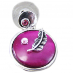 NOA [G0378] - Boucles Cr&eacute;ateur 'Nacre en Folie' violet lilla