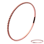 Les Tr&eacute;sors De Lily [M7314] - Bracelet Plaqu&eacute; Or 'Billes' dor&eacute; ros&eacute; - 64 mm 3 mm Heleroosa