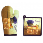 Les Tr&eacute;sors De Lily [N7964] - Kinnaste komplekt + potihoidja  Lavender  roheline lilla pruun lilla