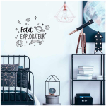 Les Tr&eacute;sors De Lily [Q8275] - kleebiste leht  S&otilde;numid  (V&auml;ike uurija) - 20x70 cm must