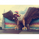 T&auml;is&uuml;mmargune Teemant 5D DIY Teemantmaal Efteling Park & ​​Dragon Tikand Ristpiste 20X30CM