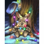 5D teemantmaal T&auml;is&uuml;mmargune j&otilde;uluk&uuml;&uuml;liku ristpistega DIY teemanttikandid 20X30CM