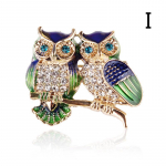 1 tk &Otilde;rn naiste rinnan&otilde;el Pross Ehted Flamingo kristallist lind Phoenix Animal Bird Owl I