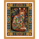 DIY Teemantmaal Ristpistes Lilled 5D N&auml;put&ouml;&ouml; T&auml;is&uuml;mmargune puuriikoon Kassikaunistusega maalimine 20X30CM