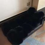 Faux Fox karusnahast vest naiste vest Pikk &otilde;huke v&otilde;ltskarusnahast mantlid karusnahast Gilet soojad kasukad naistele XXXL must