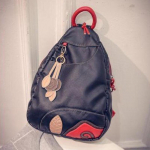 Yogodlns Vintage Leaf Stitching &otilde;lakott seljakott Multifunktsionaalne rinnakorv Naiste nahast seljakotid 25*13*35cm must