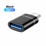 FONKEN Type C to USB C 3.0 OTG Adapter USB-C isane USB emane kaabli muundur Macbooki m&auml;lupulgale Hiire ja telefoni USB3 pistik must