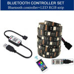 5m RGB LED-riba 5V USB V&auml;rviline 30LEDS/M SMD 5050 Paindlikud Bluetoothi ​​veekindlad tuled teleri taustvalgustuse jaoks ruumi sisekujundus