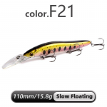 MEREDITH Minnow Voobleriga kalap&uuml;&uuml;gi landid 110 mm kunstlik k&otilde;va s&ouml;&ouml;t S&uuml;gavus 0-3 m s&ouml;&ouml;t Jerk Bass Pike Baits Aeglane uppumine v&otilde;i h&otilde;ljumine
