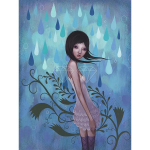 5D DIY Teemantmaalikomplekt V&auml;rske Koomiksikaunitar Kunst Teemanttikand Kivid Dekoratsioonid Kodu jaoks Round 20x30cm