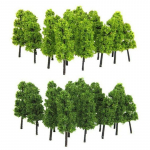 20X Model Trees Aed Miniatuurne maastik Raudtee Raudtee maastikuskaala