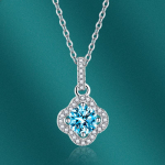 BELLA BOX Lucky Clover ripats kaelakee mitmev&auml;rviline mood pulmakihlus ehted sinine