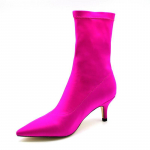 S&uuml;gisene naiste sokisaapad Stretch kangas K&otilde;rged kontsad Terava ninaga Poolsaapad Pumps Stiletto naiste kingad 39 roosa punane v&auml;rv