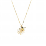 ANENJERY Tsirkoon Bee Daisy lilleline ripats kaelakee naistele Armas rangluu kett Korea aksessuaarid