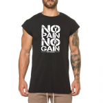 Muscleguysi meeste moeprint O-kaelusega l&uuml;hikeste varrukatega puuvillane Slim Fit s&auml;rgid Fitnessi riided Meeste j&otilde;usaali Kulturismi Muscleguy graafilised T-s&auml;rgid M must