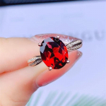 Bella Box Fashion Egg Punase kujuga temperamendiga s&otilde;rmused naistele Lihtne stiilne t&uuml;drukute s&otilde;rmus tantsupidu igap&auml;evaseks kandmiseks mitmek&uuml;lgsed naiste ehted Adjustable Opening valge kulla v&auml;rv/punane