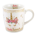 Les Tr&eacute;sors De Lily [A1144] &ndash; portselankruus 'Licorne My Unicorn' roosa valge - 9. 5x8. 5 cm (32. 5 cl) Heleroosa