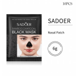 10 tk SADOER Bamboo Charcoal Mustpeade ninamask Puhastage ja eemaldage Mustpeade kahanevad poorid 10pcs