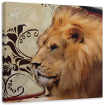 L&otilde;uendiprint Lion Animals Africa 30x30 beež