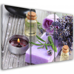 Kolmeosalise pildiga l&otilde;uenditr&uuml;kk Purple Zen 60x40 lilla