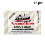 Fisherman's Friend imemistabletid, mesi ja sidrun, suhkruvaba mee ja sidruni maitsega pastillid, 25 g. x 6 /12 / 24 tk 25 g. x 12 pc