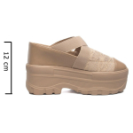 Fujin 10cm 12cm &otilde;hkv&otilde;rk pitsist elastne rihm ehtsast nahast mugavad k&otilde;rge kaubam&auml;rgiga hingavad suveplatvormid Wedge Fashion naiste kingad 33