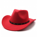 Punk Western Cowboy Hat S&uuml;gis-/talvem&uuml;ts Jazz Hat English Bumpy Retro Hat M（56-58cm）