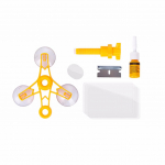 Auto auto t&ouml;&ouml;riistakomplekt esiklaasi esiklaasi jaoks DIY tuuleklaasi killustiku pragude parandamine 20 ml One Size