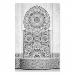 Seinakunstitr&uuml;kk Plakatid Islami kalligraafia Lilleline Maroko uks Moslemi l&otilde;uend Maalimine Pildid Elutoa sisustus Kodukaunistus A4 21x30cm No Frame