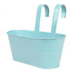 Seinale riputatavad lillepotid eemaldatava topeltkonksuga metallist &auml;mbriga istutusmasin piirdeaia jaoks, r&otilde;du aiakaunistused 6