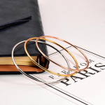 Klassikaline 3 mm elegantne &otilde;huke k&auml;ev&otilde;ru t&uuml;drukutele, lastele, naistele, mansetiga k&auml;ev&otilde;rud, temperamentne roostevabast terasest lapse &scaron;ikk lihtsad kaunistused 55mm h&otilde;be