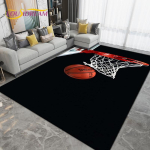 3D loominguline korvpalli korvpalliv&auml;ljaku vaip, elutoa magamistoa vaip, k&ouml;&ouml;gi-vannitoa uksematt, libisemiskindel p&otilde;randamatt 80x120cm