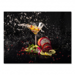 1 tk V&auml;rvilised pritsmed klaasis Suvised puuviljad seinakunstipildid elutoa k&ouml;&ouml;gi jaoks Kodukaunistus HD-printeriga l&otilde;uendimaalid ilma raamita 21*30cm