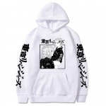 Animefiguurid Tokyo Revengers Hoodies Naljakas tr&uuml;kitud dressipluus pikkade varrukatega meestele Naiste spordir&otilde;ivad Hip Hop Sudadera riided pealisega kapuutsid XS valge
