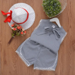 T&uuml;drukute varrukateta lilleline top Baby kaheosaline &uuml;likond 100cm sinine