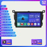 9 4G Carplay 2din Androidi autoraadio multimeediumivideopleier Toyota RAV4 Rav 4 2013&ndash;2018 navigatsiooni-GPS-peakomplekti SWC DVR OBD2 RDS AM FM BT WIFI jaoks S2 8Core 4G 32G