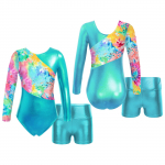 Lastele, t&uuml;drukutele, 2-osalised tantsur&otilde;ivaste komplektid, pikkade varrukatega &uuml;hes t&uuml;kis trikood v&otilde;imlemisp&uuml;ksid 3-4 Years lilla