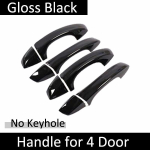 Sobib Volkswagen VW Golf 6 MK6 2009 2010 2011 2012 2013 l&auml;ikiv must v&auml;lisukse k&auml;epideme kate Auto tarvikud osad kleebis 4Handle No Keyhole black