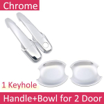 Black Carbon Fiber handle Or Chrome Side Door Cover Trim Set for Mazda 5 Premacy 2004~2018 Car Accessories 2005 2006 2007 Keyhole Bowl 2 Door