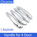 for Opel Corsa F  2022 2023 Chrome Door Handle Cover Car Accessories Stickers Cap Rustproof Catch Retrofit Trim Handle 1 Keyhole