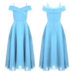 Pidulikud t&uuml;drukud, lapsed, kleidid, pikad lillega t&uuml;drukute kleit, &scaron;ifoonist suvine peokleit, pruutneitsi pulmapidu, ballikleit 13-14 Years