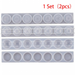 2 tk silikoonist 7 t&scaron;akraga UV-vaigust vormi isetehtud k&auml;sit&ouml;&ouml; ripatsidega ehete tarvikud