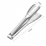 Libisemiskindlad roostevabast terasest toidutangid Lihaleivaklambrid Grill-grill Rootsi lauaklamber Toiduvalmistamise t&ouml;&ouml;riistad K&ouml;&ouml;gitarvikud 7 inch roheline