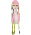 100 cm Anime Demon Slayer Kimetsu no Yaiba Kanroji Mitsuri pikad hobusesabad klambriga parukas Cosplay kost&uuml;&uuml;m kuumakindlad juuksed naiste parukad One Size roosa