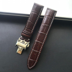 19 mm 20 mm 21 mm must pruun ehtne vasikanahast kellarihm Longines Master Men L4 L2 seeria veisenahast kellarihma k&auml;ev&otilde;ru 21mm