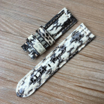Moodne k&auml;sitsi valmistatud 22 mm 24 mm roheline valge must sinine maonahast nahast kellarihm PAM Zenith Amry s&otilde;jav&auml;e kellarihma k&auml;ev&otilde;rule 22mm