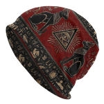 Egiptuse kassid ja Horuse silm Bonnet Homme Talvine soe Egiptuse Anubis Skullies Nokam&uuml;tsid M&uuml;tsid Uudsed puuvillased m&uuml;tsid One Size