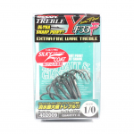Peibutus Y-F33F Treble Hook Peentraadist Treble Konksud Suurus 1/0 (2009)