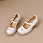 Naiste pandlaga paksu kontsaga madalad nahast kingad 35