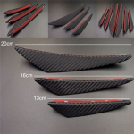 6tk Carbon Mootor Jalgratas Auto Esikaitseraua Huulejagaja Hajuti Spoiler Fin Canards Universal Wing 1set 6pc